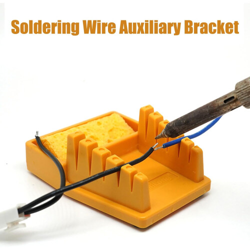 Soldering Iron Stand with Heat Resistant Base, Spring Holder and Sponge for Electronics 1