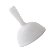 Leakproof Silicones Kitchen Funnel High Temperatures-White