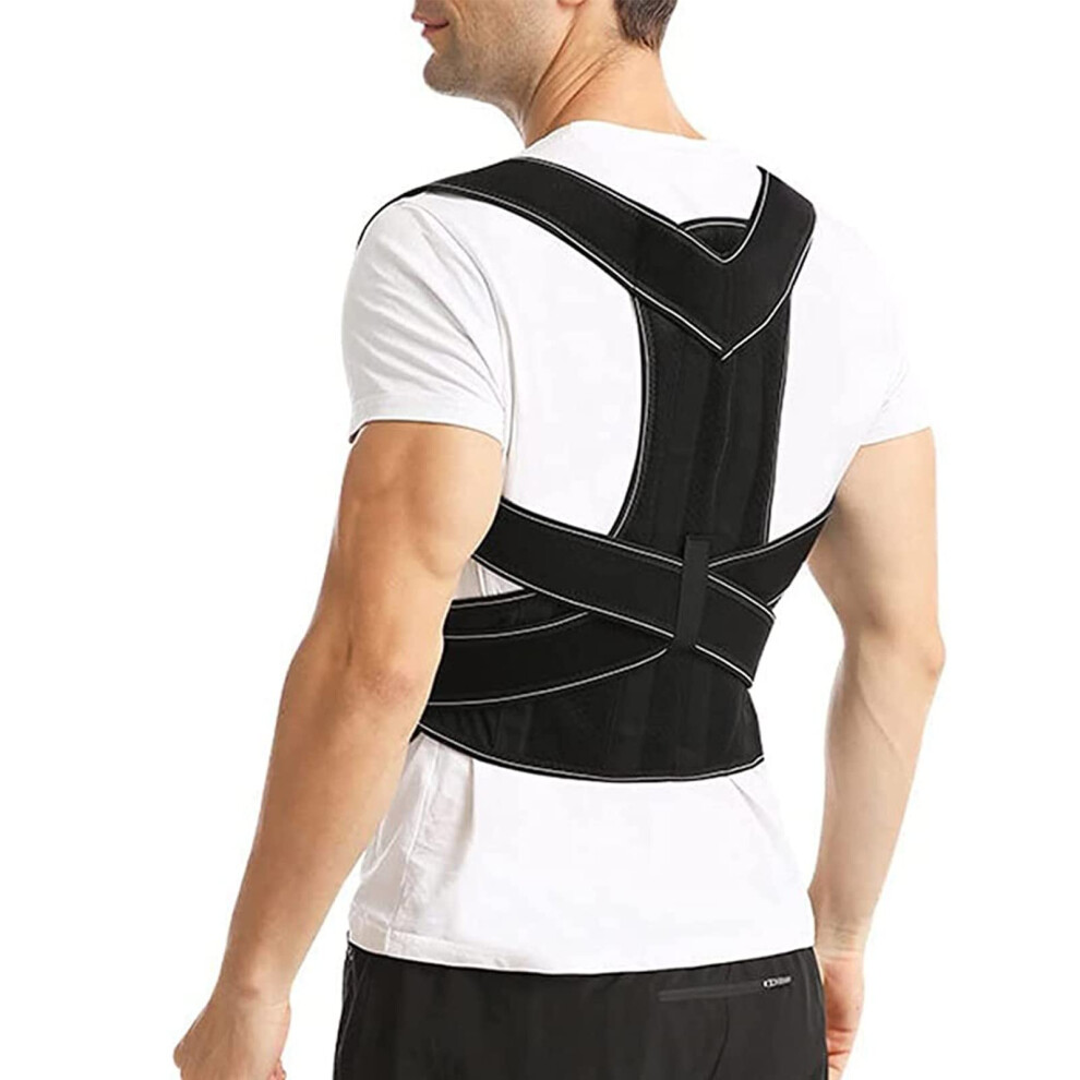 Back Correction Belt for Adults, Adjustable Posture Brace (Color: A, Size: L)