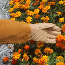Long Gardening Gloves for Women and Men, Rose Pruning Gloves with Water Repellent Leather Flexible and Comfortable Leather Gloves, Breathable Work Glo