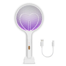 Mosquito Zapper with Dual Modes, 3000V High-Voltage Insect Eliminator, Rechargeable for Convenient and Effective Pest Control Indoors & Outdoors (Set