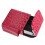 Fashionable Cigarette Accessory, Textured Croc Effect Flip Clamshell Case, Durable Practical Organizer for Personal Style (Red) 8