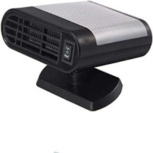 Aquecedor e ventilador portátil para carro, visão clara ao dirigir, aquecimento rápido, ventilador elétrico giratório de 360 graus para