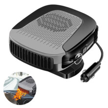 Aquecedor portátil para carro, desembaçador de para-brisa com 2 modos em 1 e rotação de 360 graus para carros, camping e viagens, 12V de alta