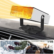 Aquecedor portátil para carro, ventilador de aquecimento e resfriamento rápido com fusível embutido, aquecimento seguro e instantâneo para carros