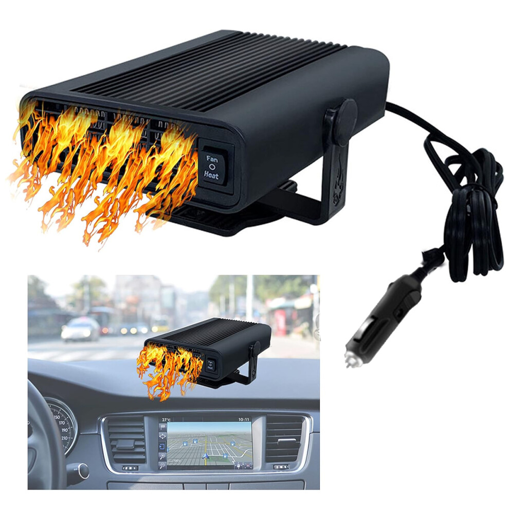 All-Season Car Heater, Windshield Defogger Defroster For Portable Car Heater, 12V Auto Ceramic Heater Fan With Quick Heating Within 60 Seconds, 9468298516831