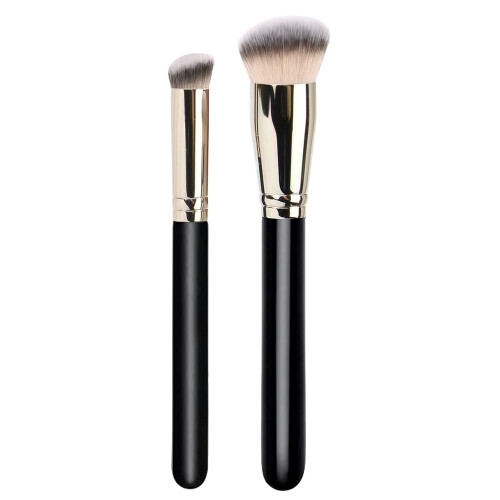 Versatile Texture Compatibility For Synthetic Kabuki Brush, Dense Brush Head Pro Makeup Brushes With Multi-purpose Application And Ergonomic Design,