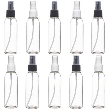 Atomizer Ceo Mín Iniompartha, Buidéal Spraeála Plaisteach Ardchaighdeáin Trédhearcach 100ml le haghaidh Taistil atá frith-sceitheadh,