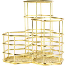Tyylikäs työpöydän koriste, elegantti ulkonäkö ontolla kuvioinnilla helppoa puhdistusta varten, laaja käyttöalue toimistossa tai kotona, 3