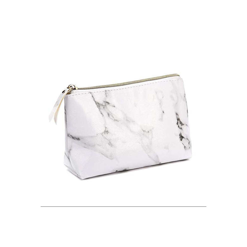 Marble Makeup Bag with Waterproof Organizer, Exquisite Workmanship, Plenty of Storage Space For Your On-The-Go Needs