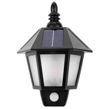 Solcelledrevne bevegelsessensorer Vanntette utendørs solcellelykter Elegant solcelledrevet vegglampe Fotocellesensor utendørsbelysning for hage,