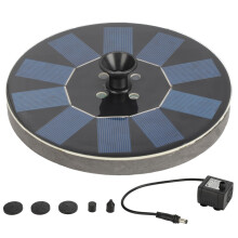 Eco Friendly Solar Panel Kit For Outdoor Water Features, Solar Powered Fountain Pump, Submersible Pond Pump High Efficiency Solar Panel Convenient To