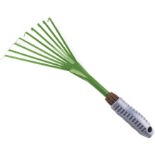 Garden Tool Hand Rake, Stainless Steel Construction For Unmatched Durability, 9-Tines Design Optimized For Efficient Leaf And Debris Removal,