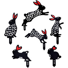 Rabbit Garden Decoration, Outdoor Yard Art Lawn Sign, Perfect For Easter Bunny Decorations, Acrylic Material, Easy Installation, Water Proof, Weather