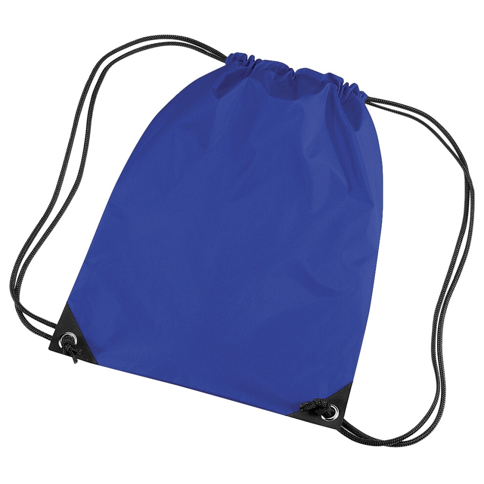 Bagbase (One Size, Bright Royal) Premium Gymsac Water Resistant Bag (11 Litres) (Pack Of 2) Multicoloured