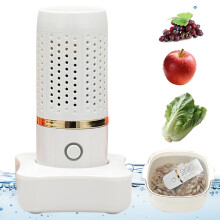 Fruit and Vegetable Cleaner with Deep Clean OHion, Cordless USB Rechargeable Food Purifier 4800mAh White
