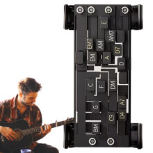 Guitar Chord Presser, Guitar Learning Tool, Beginner Guitar Aid, Chords Trainer Tool (Black)