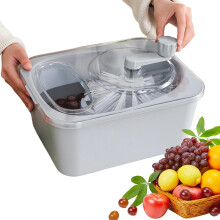 Large Capacity Salad Spinner and Vegetable Washer with 2 in 1 Design for Fast Drying and Salad Prep