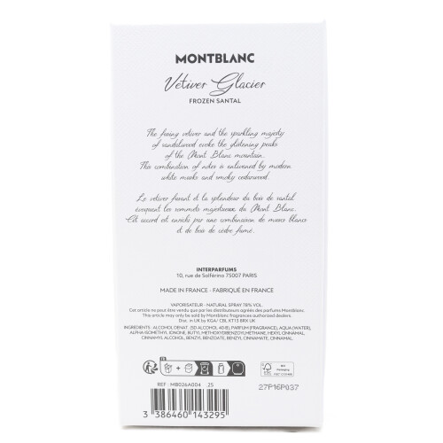 Montblanc Vetiver Glacier Eau de Parfum spray 125ml 2