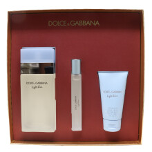 Dolce & Gabbana Light Blue 3pc Gift Set For Women 100ml EDT+10ml EDT+50ml Cream