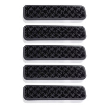 Multiple Compartment Silicone Storage Holder for Art-Black