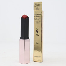 (204 Private Carmine) Yves Saint Laurent Rouge Pur Couture The Slim Glow Matte 0.07oz New With Box