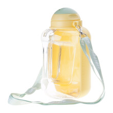 Pet Water Food Bottle Portable Cats Feeding-Yellow S Size