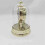 Retro Plastic Desk Clock Antique European Decorative-Silver 2