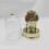 Retro Plastic Desk Clock Antique European Decorative-Silver 4