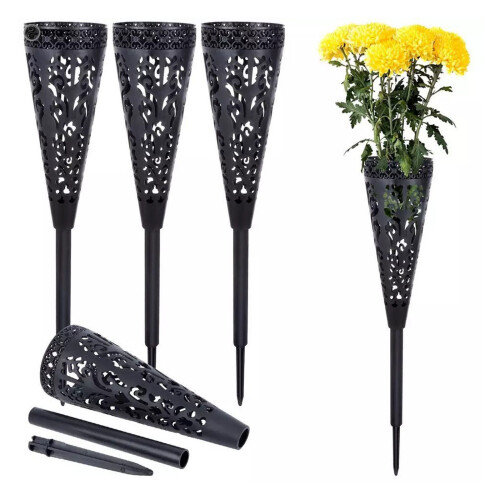Vase à fleurs de cimetière, pour centres de table,-4 pièces 2