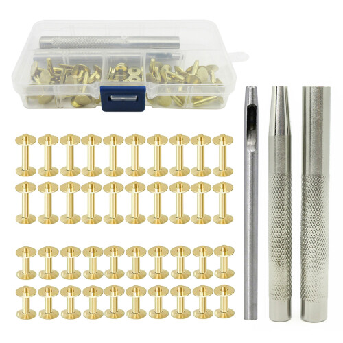 40 Sets Leather Rivets and Burrs with 3.50MM Rivet-Section B