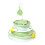 3-Layer RollerTrack Cats Feather Teaser Toy Rotating Cats-Green 1