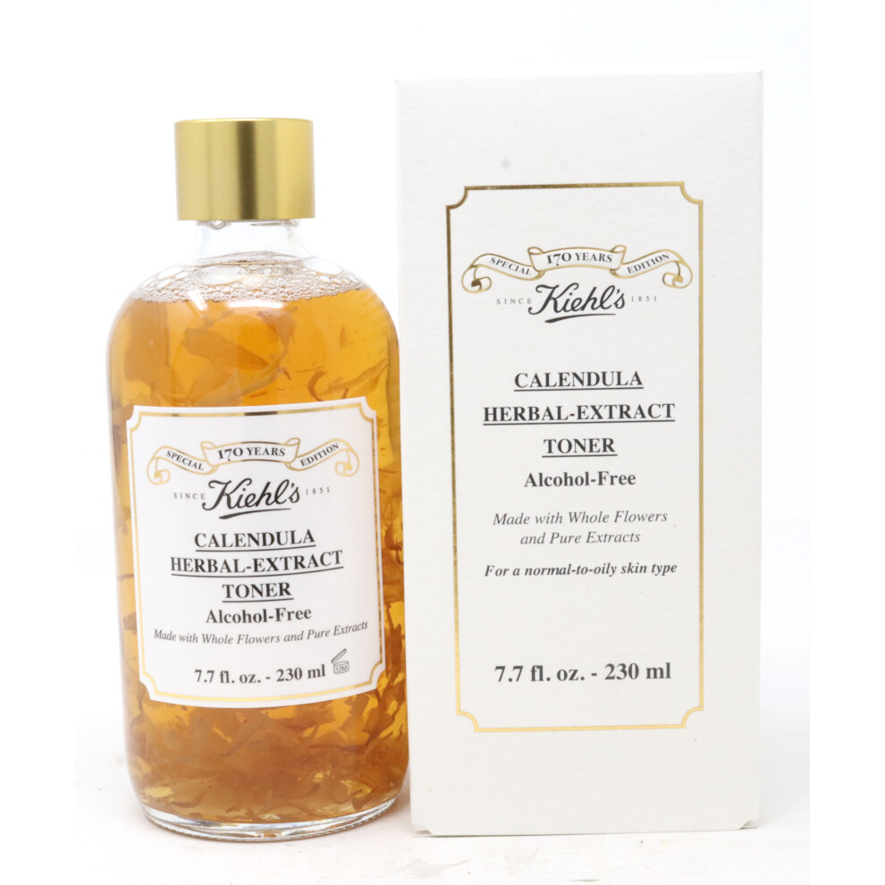 New Kiehl's Calendula Herbal -Extract Toner Alcohol-Free 7.7Oz/230Ml With Box