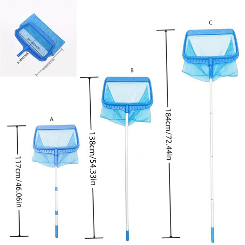 Pool Skimmers Net Fine Mesh Rake Net Pond-Shenwang C Medium 1