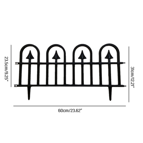 5Pcs Garden Decorative Fences Panel for Flower Bed Edging Dog 2