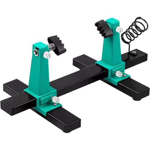 Adjustable PCB Holder with Clamps, Durable Metal Frame, Stable NonSlip Base for Soldering 1