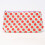 Clinique Clinique Red Circles Printed Cosmetic Bag  / New 1