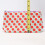 Clinique Clinique Red Circles Printed Cosmetic Bag  / New 3