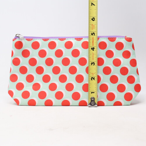 Clinique Clinique Red Circles Printed Cosmetic Bag  / New 2