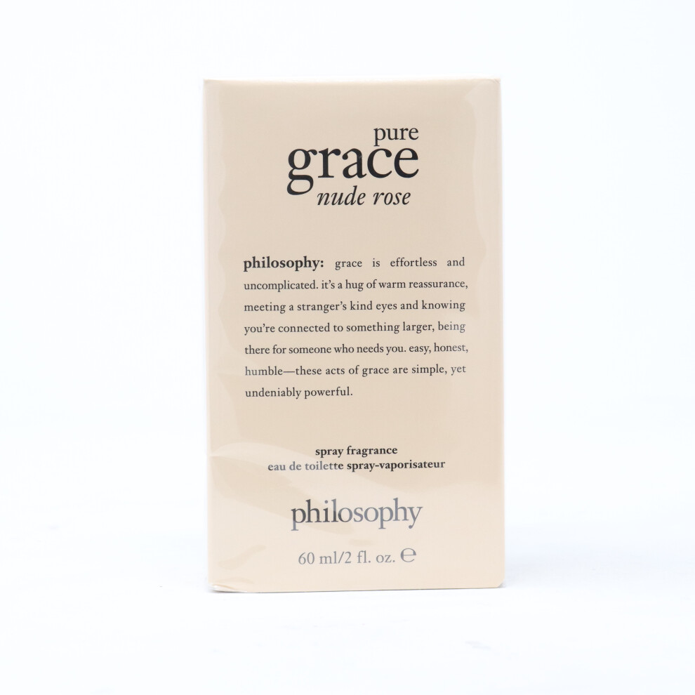 Philosophy Pure Grace Nude Rose Eau De Toilette Spray 60Ml