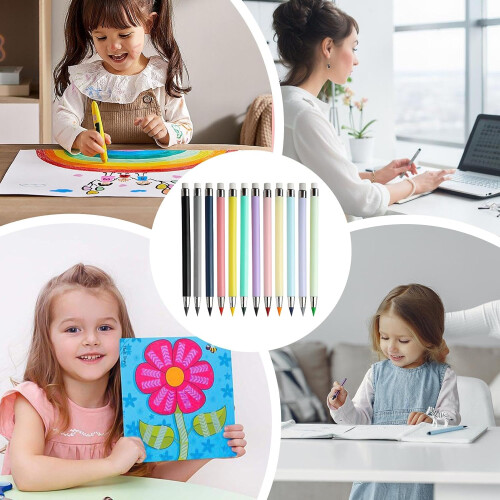 Generic Colored Pencils for Adults, 12 Pieces, No Sharpening Needed, Drawing Tools 2