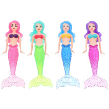 4Pcs Durable Plastic Mermaid Diving Toys for Kids Pool Fun Play