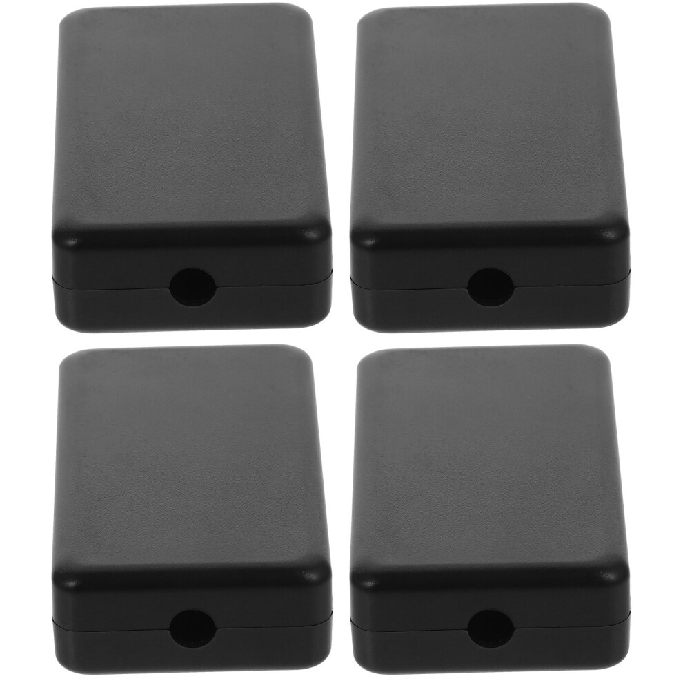 4Pcs Black Plastic Junction Boxes Weatherproof Outdoor Electrical Box 3584220214111