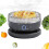 Automatic Fruit and Vegetable Cleaner with Rotating Wash, Rechargeable Kitchen Accessory Black 2