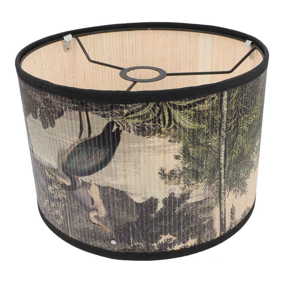 TrwałY Bambusowo-Metalowy Klosz Do WisząCej Dekoracyjny-image