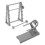 2Pcs Conjunto De Equipamentos De Ginástica Miniatura Escala 1:20 1