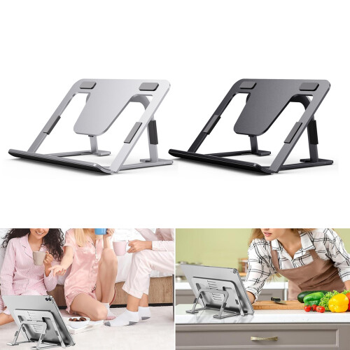 Support de refroidissement pliable pour ordinateur-Gris 2