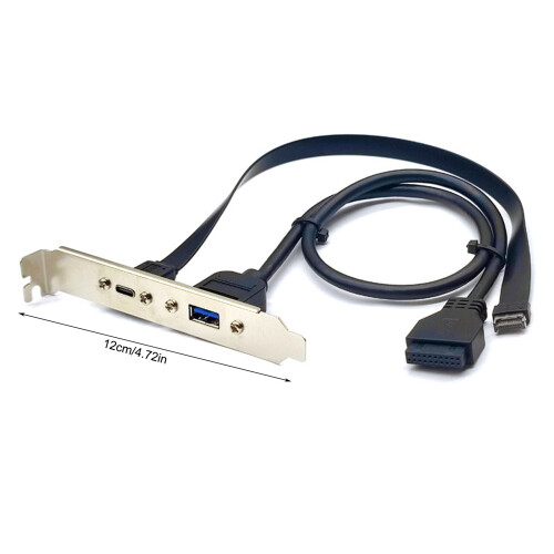 Connecteur de panneau avant USB3.2 Type E vers câble femelle USB 1