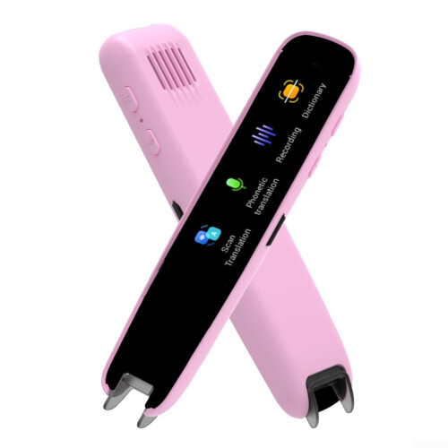 Realtime translation pen for language learning in 123 languages (Pink) rose
