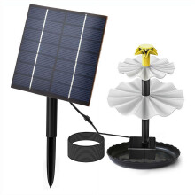 Solar Water Fountain Pump for Bird Bath and Garden Pond, Energy Saving Low Noise Waterproof
